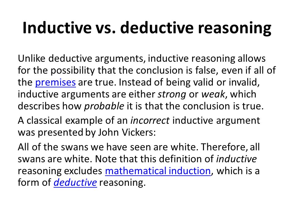 Inductive reasoning. ppt download